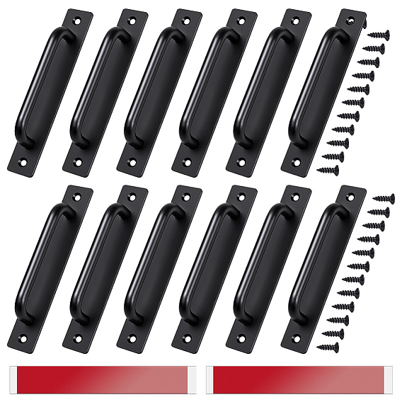 20шт. самоклеящиеся дверные ручки из алюминиевого сплава