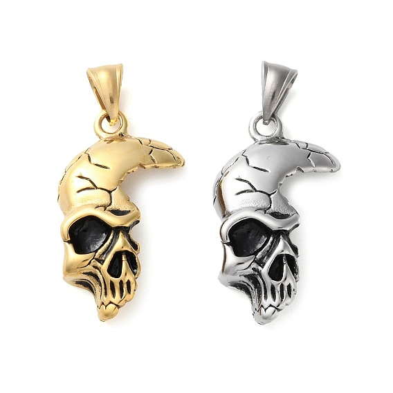304 подвески из нержавеющей стали, очарование черепа