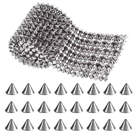 1 ярд 12-ряд смоляной шип-гвоздик конус с плоской задней частью панк-рок отделка сетка бисер рукоделие