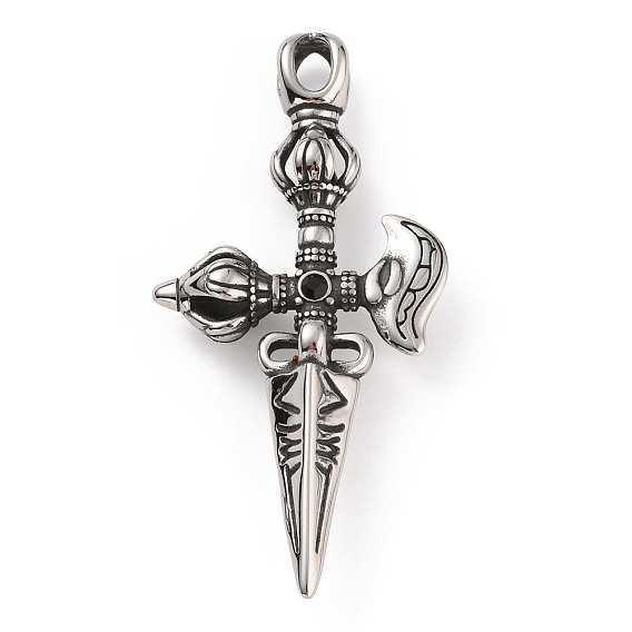 304 из нержавеющей стали большие кулоны, очарование меча