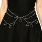 Цепочки из сплава в виде звезд с кисточками, многослойные цепочки на талию и живот для женщин
