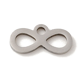 201 Stainless Steel Charms, Laser Cut, Infinity Charm
