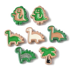 10шт акриловые эмалевые бусины