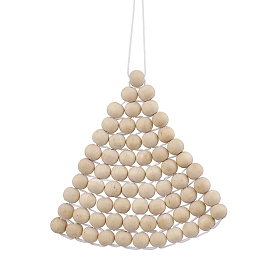 Подвесные украшения из бисера в форме треугольника, плетеные нейлоновые нити для дома подвесные украшения