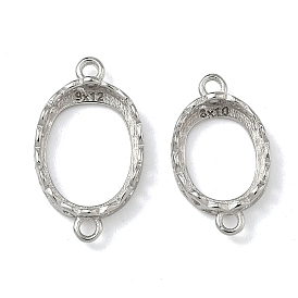 925 оправы для кабошонов из стерлингового серебра, овальные, настройки открытой спины