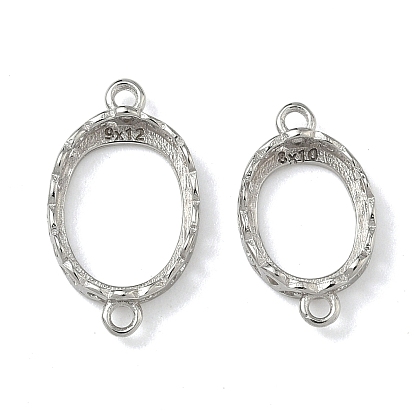 925 оправы для кабошонов из стерлингового серебра, овальные, настройки открытой спины