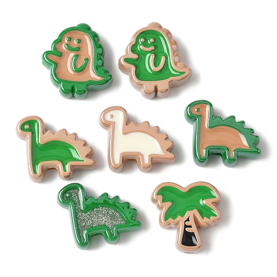 10шт акриловые эмалевые бусины