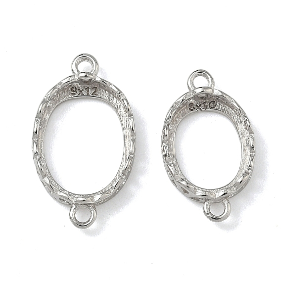 925 оправы для кабошонов из стерлингового серебра, овальные, настройки открытой спины