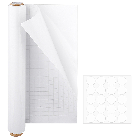 1 Roll Polypropylene Sofa Furniture Protectors from Cat Scratch, with Plastic Double Sided Adhesive