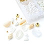 DIY Beads Jewelry Making Finding Kit, Including Natural Shell & Resin & Acrylic Imitation Pearl & Glass Chips & Plastic Round Beads