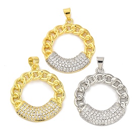 Стойка металлическая латунная микропрофилированная кубическая циркония подвески, без кадмия и без свинца, с формой звеньевой цепи, круглые