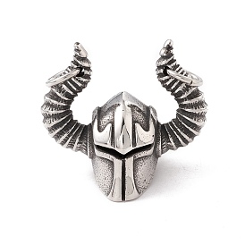 304 Stainless Steel Pendant, with Jump Ring, Helmet
