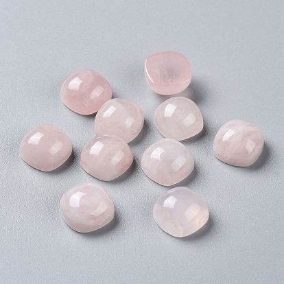 Carré cabochons en quartz rose naturel