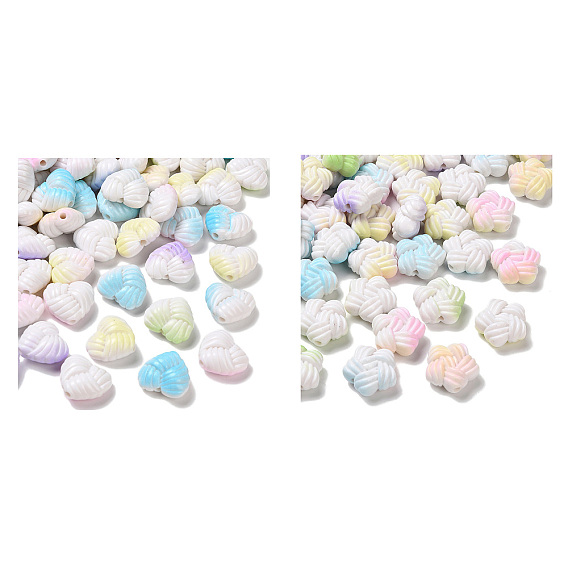 Непрозрачные акриловые бусины с распылением