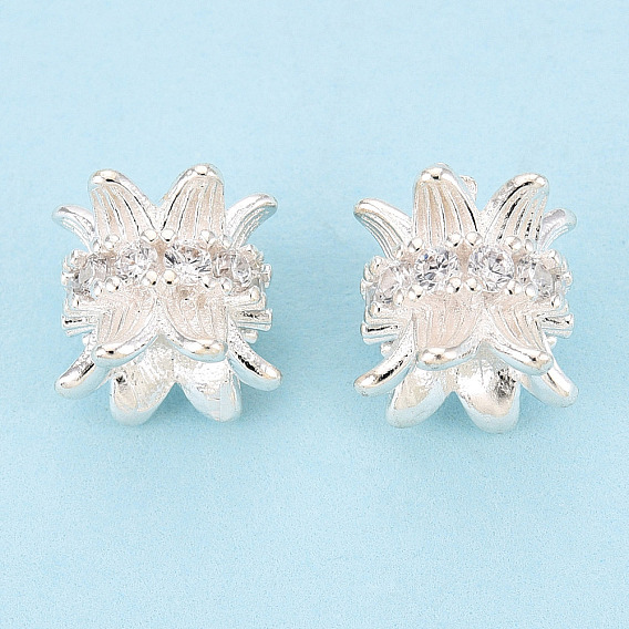 925 стерлингов серебряные шарики Spacer, цветок