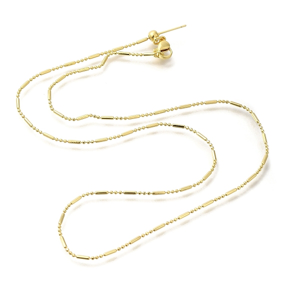 Стойка гальванизированная латунная колонна и ожерелья из шариковых звеньев, регулируемые ожерелья-слайдеры с застежками-карабинами, долговечный, без кадмия и без свинца