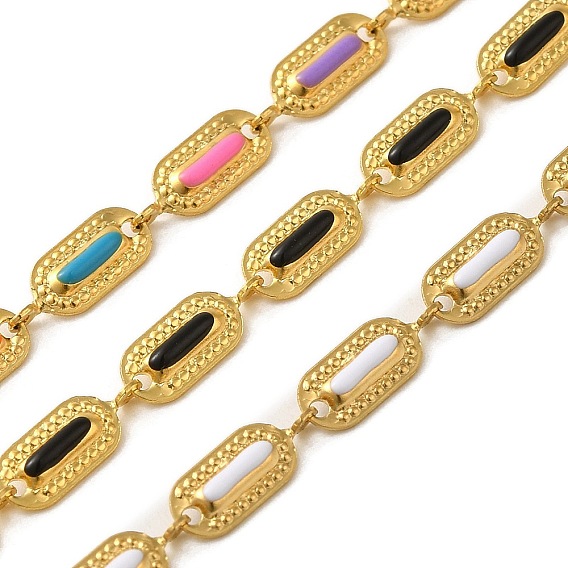 304 из нержавеющей стали звено цепи, с эмалью и бумажным картоном, ионное покрытие (ip)