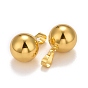 Rack Plating Brass Bell Pendants, Pregnancy Bola, Round Charms
