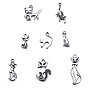 Tibetan Style Alloy Pendants, Cat