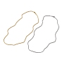 Brass Rope Chain Necklaces, with Lobster Claw Clasps, Long-Lasting Plated