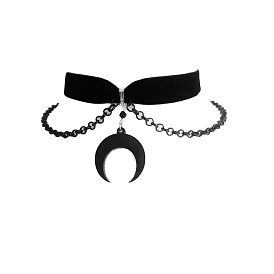 Moon Alloy Choker Necklaces