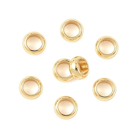 SHEGRACE Brass Spacer Beads, Rondelle, Cadmium Free & Nickel Free & Lead Free