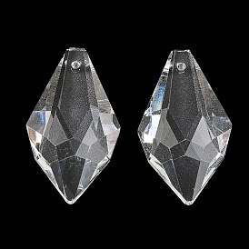 Glass Chandelier Prism Pendants, Faceted Teardrop Charms
