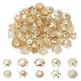 100 шт. 10 стили колпачков из сплава, цветок