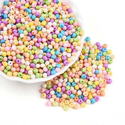 Стеклянный бисер непрозрачных цветов, граненые, рондель