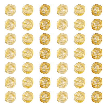 60Pcs Transparent Acrylic Beads, Cube