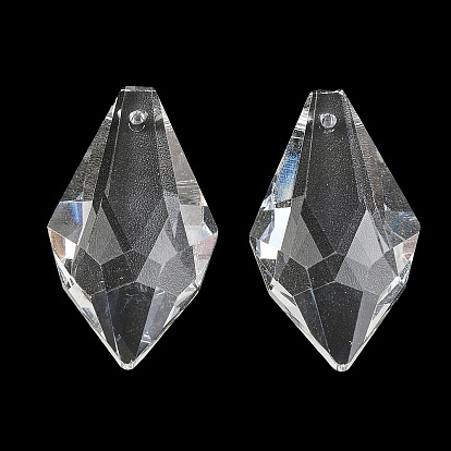 Glass Chandelier Prism Pendants, Faceted Teardrop Charms