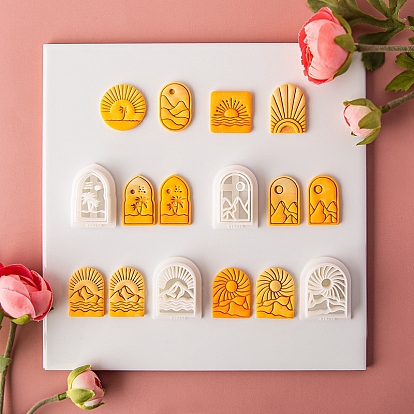 Bohemian style Plastic Molds, Clay Cutters, Clay Modeling Tools, for Earring Making