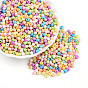 Стеклянный бисер непрозрачных цветов, граненые, рондель
