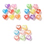 Покрытие желе акриловая бусина, с покрытием AB цвета, сердце