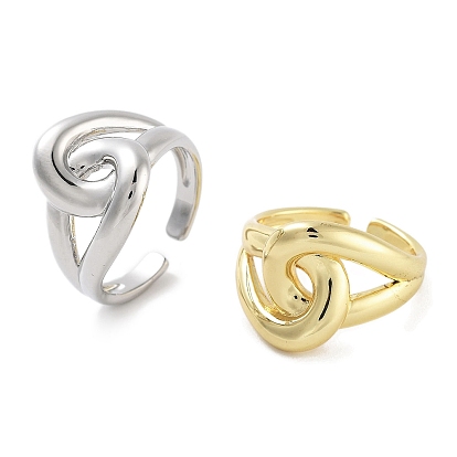 Стойка металлизированный узел латунь открытые манжеты кольца, широкие кольца для женщин, долговечный, без свинца и без кадмия