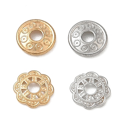 304 Stainless Steel Bead Cap, Flower or Round