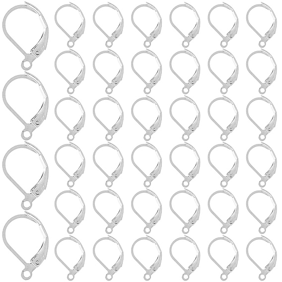 304 из нержавеющей стали выводы Leverback серьги, с петлей