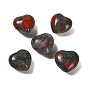 Natural African Bloodstone  Heart Love Stone, Healing Pocket Palm Stone for Reiki Balancing