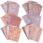 6 Sets 6 Styles Paper Picture Stickers, Rectangle, Landscape Design and Journal Decoration