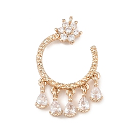 Латунные микро проложить кубического циркония подвески, кольцо и подвески в виде слезинок, стойки покрытие, долговечный