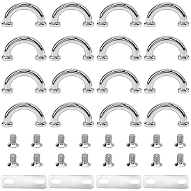 18 шт. пряжки с D-образным кольцом из сплава, металлические застежки-подвески для соединителя цепного ремня