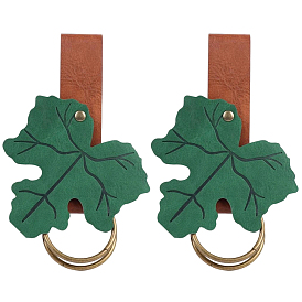 2 средневековый поясной кулон из искусственной кожи в форме листа. С кольцом из сплава, аксессуары для юбки викингов эпохи Возрождения