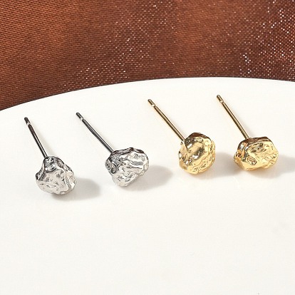 Серьги-гвоздики из латуни Nuggets