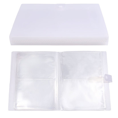 6 Albums de rangement pour cartes photo en plastique PP transparent de 1 pouce, album photo avec 120 pochettes