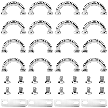18 шт. пряжки с D-образным кольцом из сплава, металлические застежки-подвески для соединителя цепного ремня