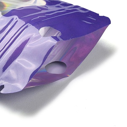 Rectangle Laser PVC Zip Lock Bags, Resealable Packaging Bags, Self Seal Bag