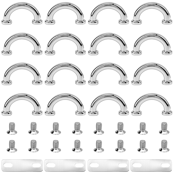 18 шт. пряжки с D-образным кольцом из сплава, металлические застежки-подвески для соединителя цепного ремня