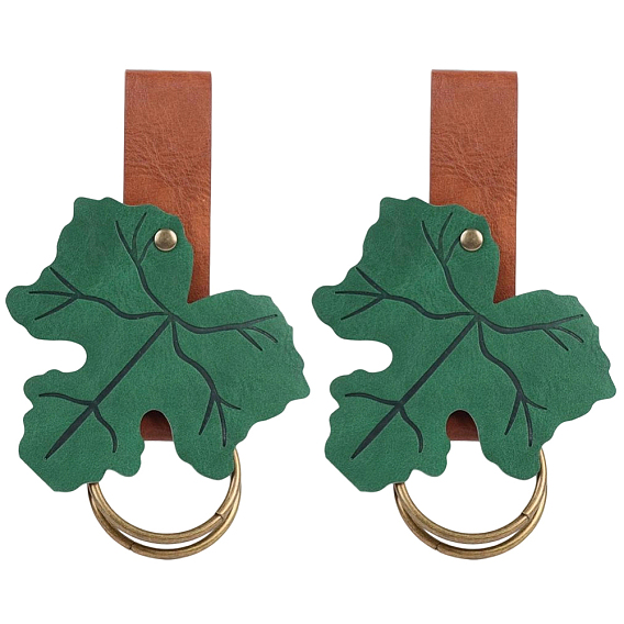 2 средневековый поясной кулон из искусственной кожи в форме листа. С кольцом из сплава, аксессуары для юбки викингов эпохи Возрождения