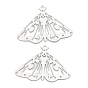 201 подвески из травленого металла из нержавеющей стали, очарование мотылька