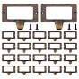 25Pcs Rectangle Zinc Alloy Label Frame Card Holder, for Drawer, Jewelry Box Accessories, with Screw